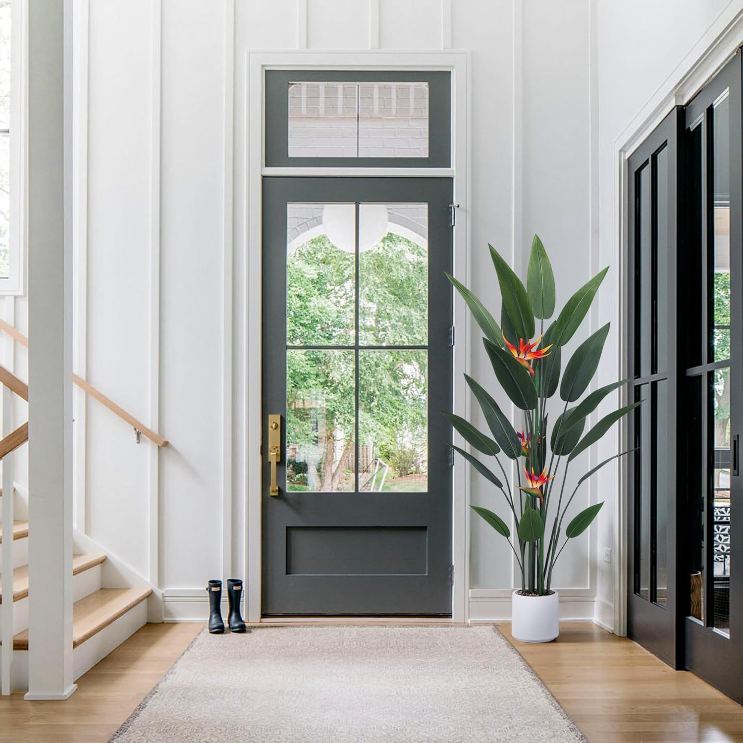 Jocoevol Artificial Bird of Paradise Plant 5ft Tall