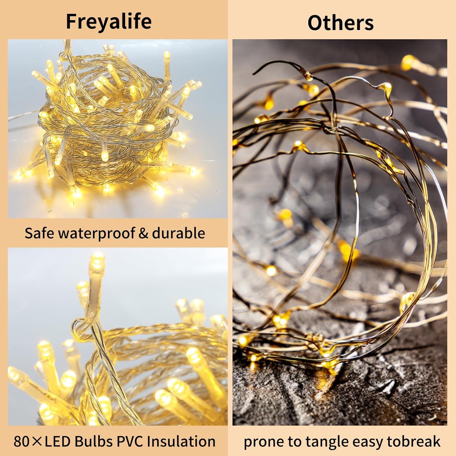 Freyalife Ivy Vines with LED Lights 12 Pack 84 FT