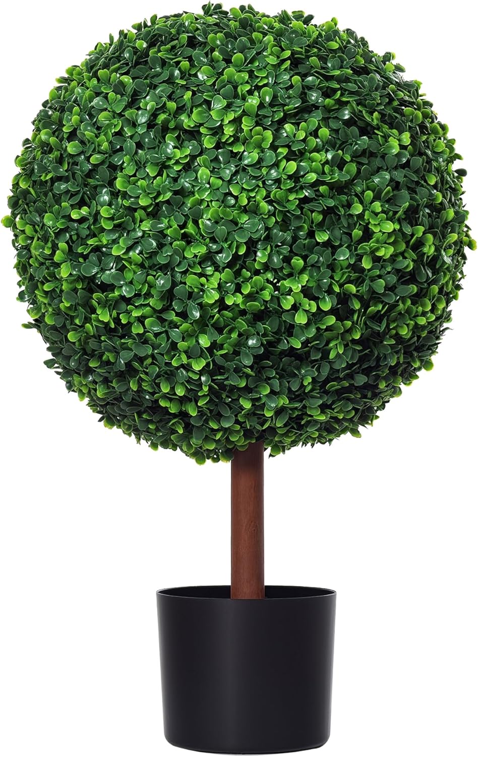 Outsunny 235 Artificial Boxwood Topiary Ball Tree