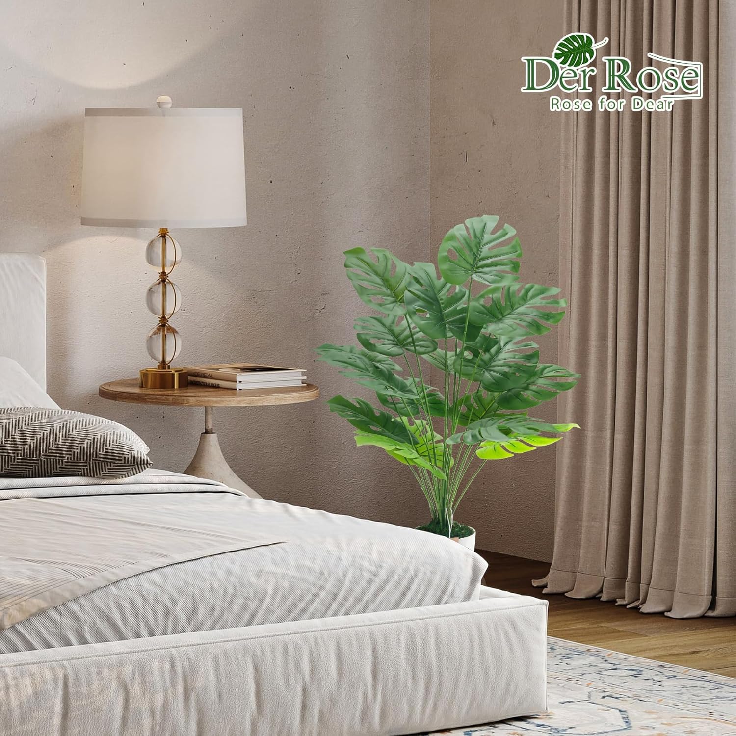 Der Rose 28 Inch Artificial Monstera Plant