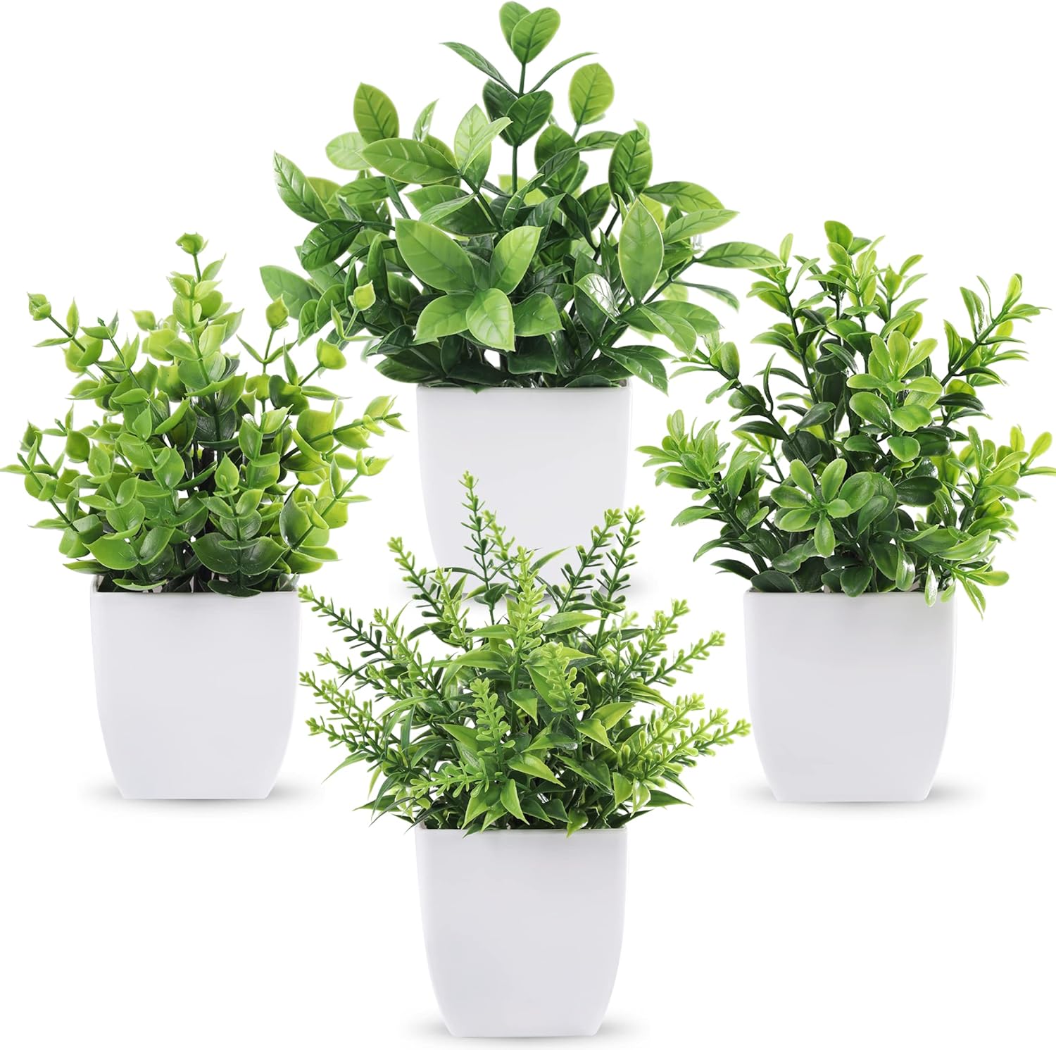 Der Rose 4 Pack Artificial Plants for Home Decor