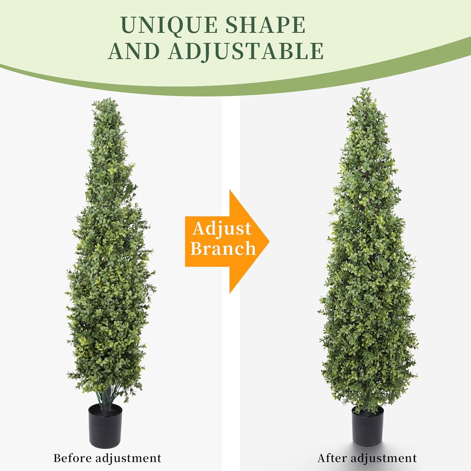 Artificial Boxwood Topiary Tree 4FT 2 Pack