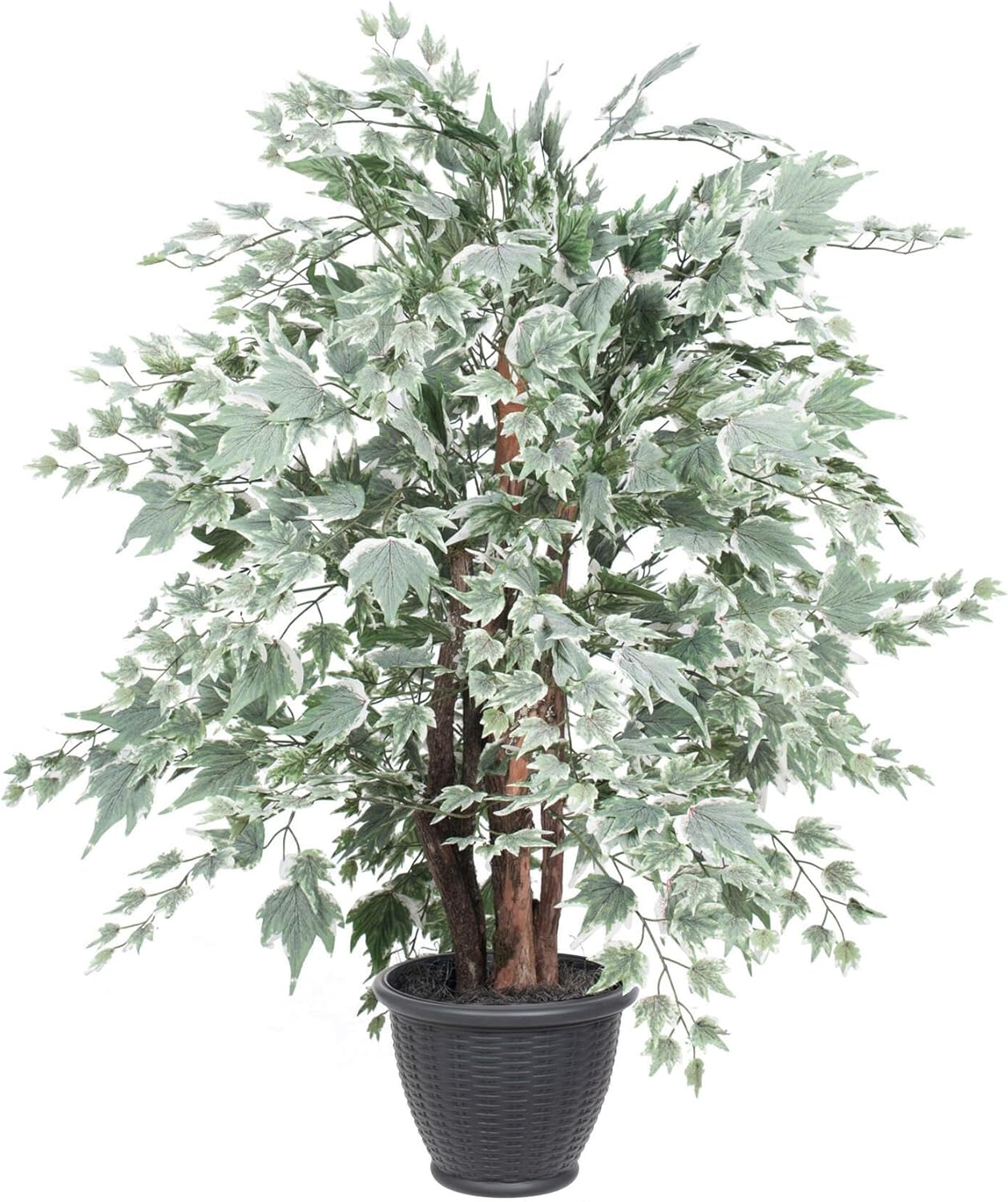 Vickerman 4ft Artificial Silver Maple Bush with Container