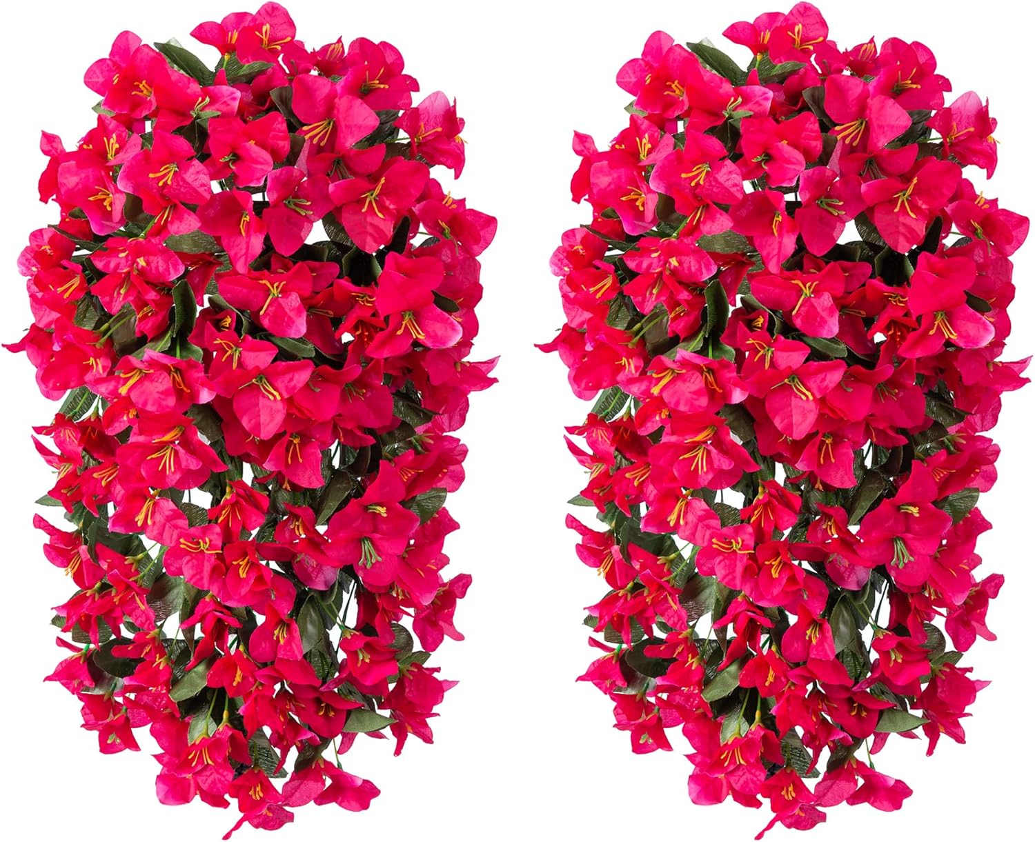 INSPRING Artificial Bougainvillea Flowers 2PCS UV Resistant Decor