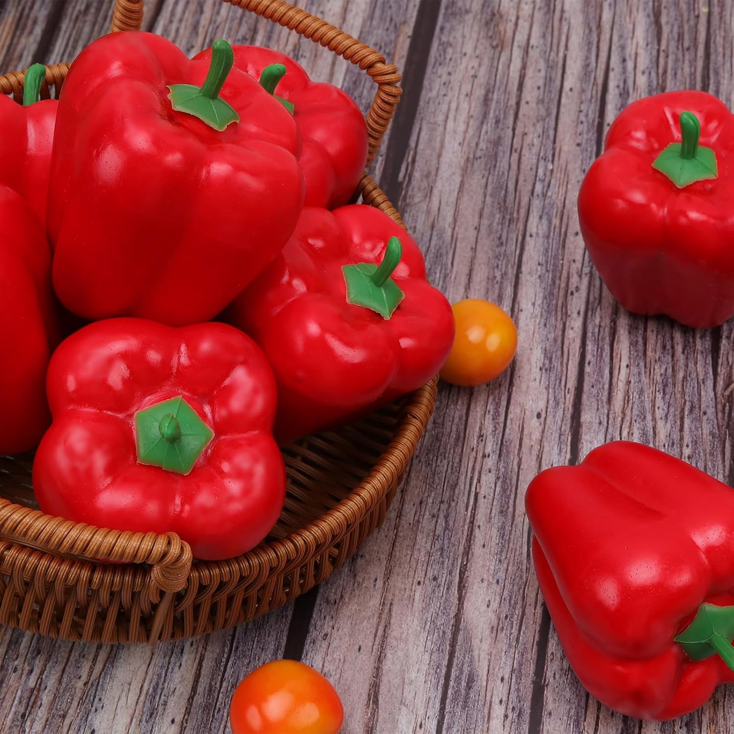 Gresorth 8pcs Artificial Red Pepper Decoration