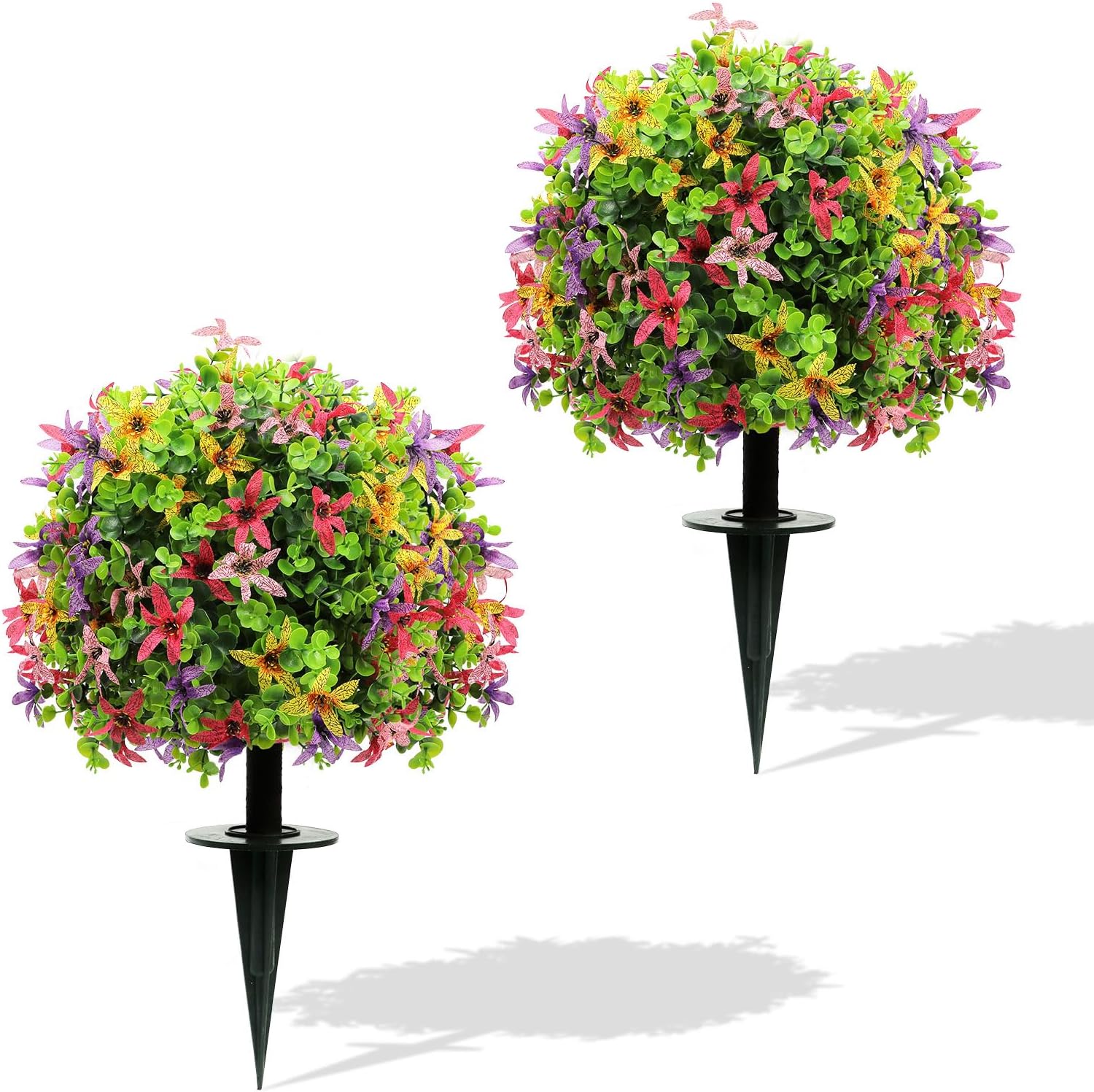 AXHJ 23 Inche Artificial Topiary Ball with Flowers