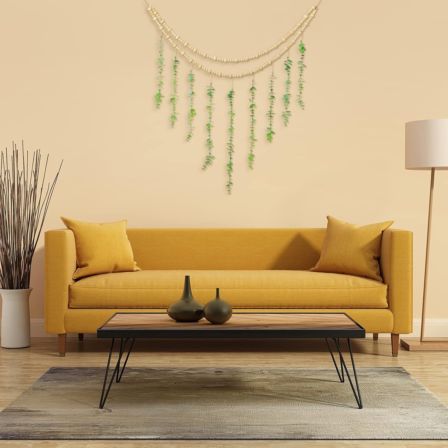 Jetec Hanging Eucalyptus Boho Wall Decor 36x36 Inch
