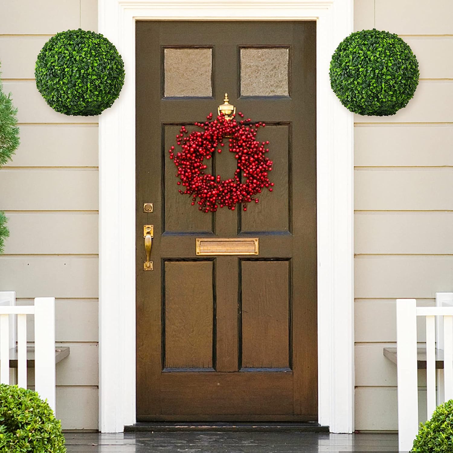 Goplus 2 PCS 157 Inch Artificial Topiary Ball Decor