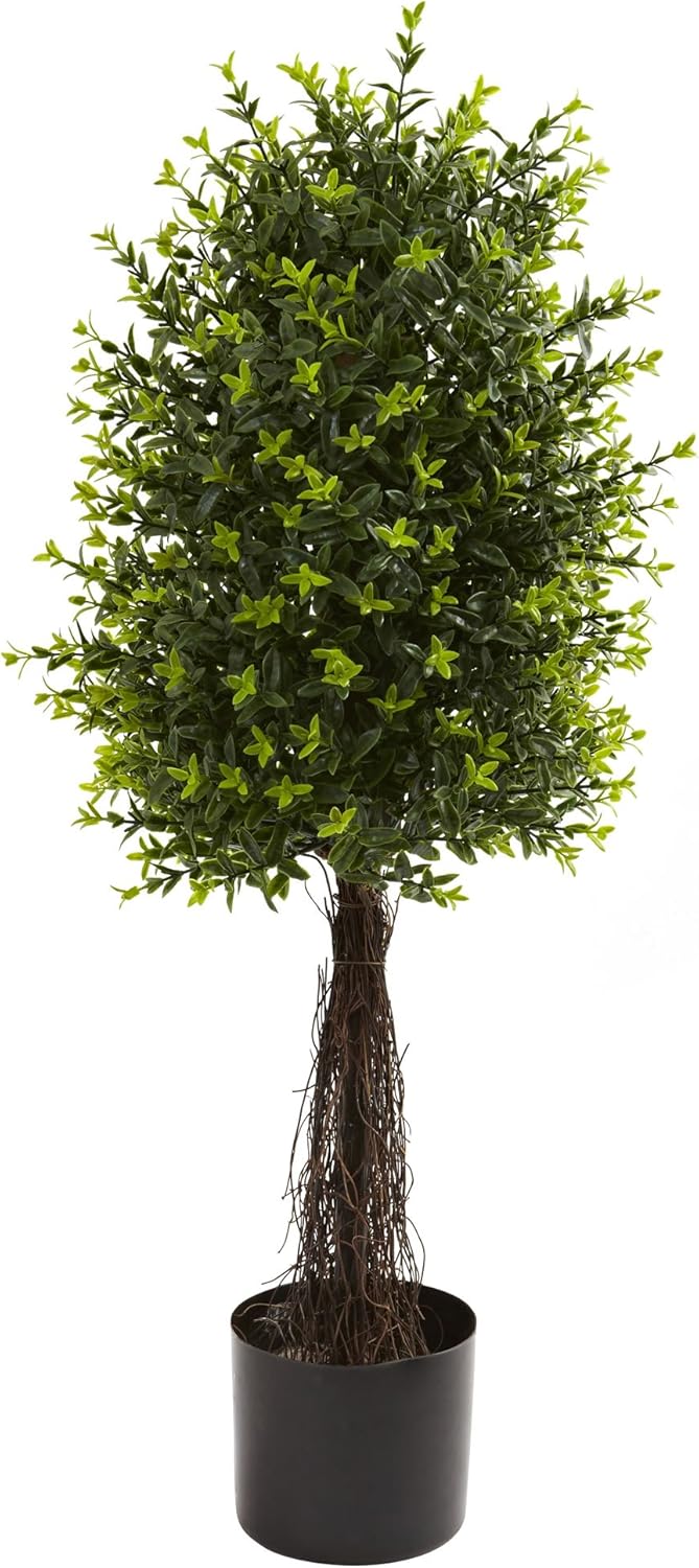 Nearly Natural 35in Ixora Topiary UV Resistant