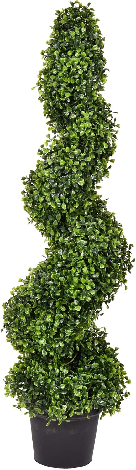 Vickerman Artificial Boxwood Spiral Tree 3 Foot Tall