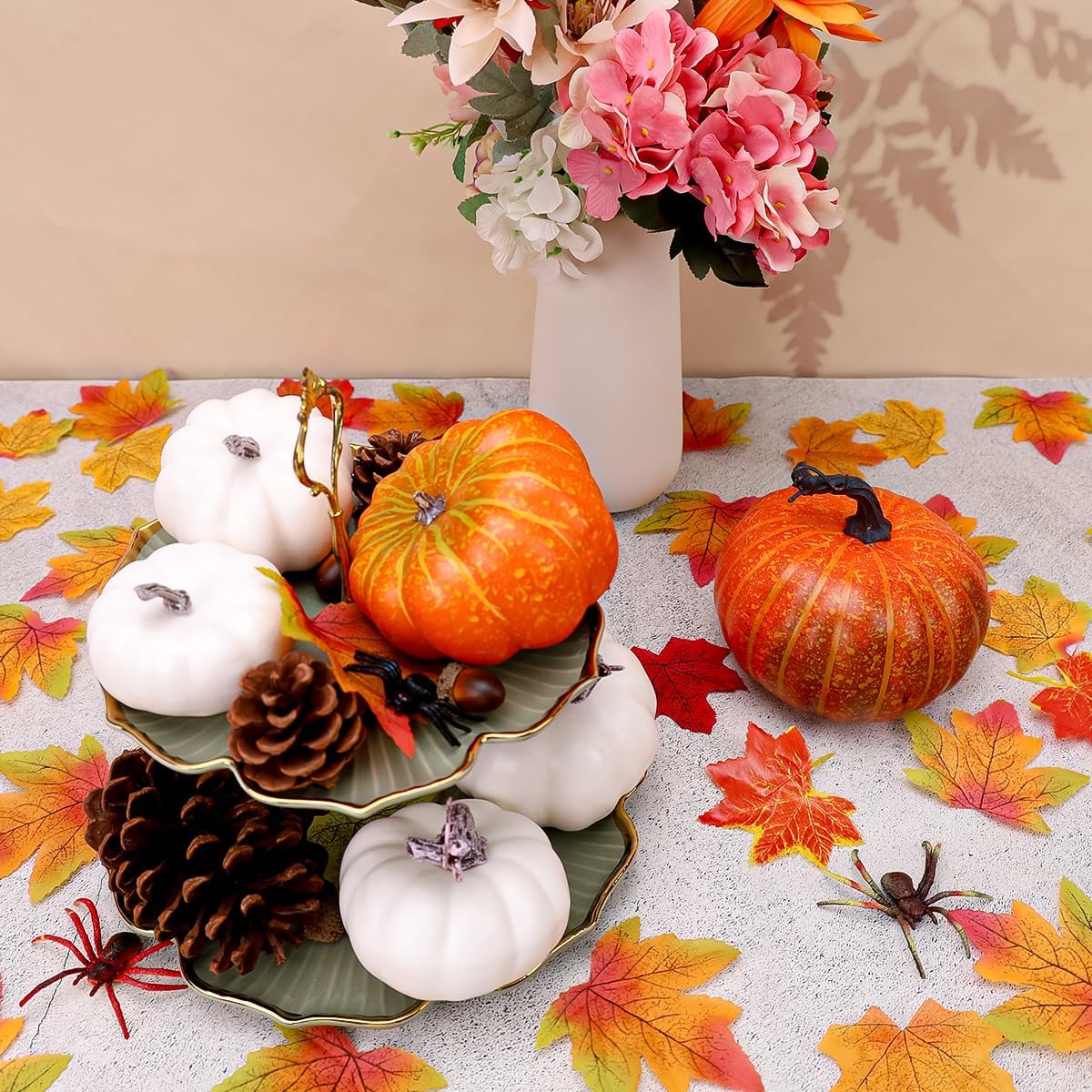 Gresorth 14cm Fake Yellow Pumpkin Artificial Decor