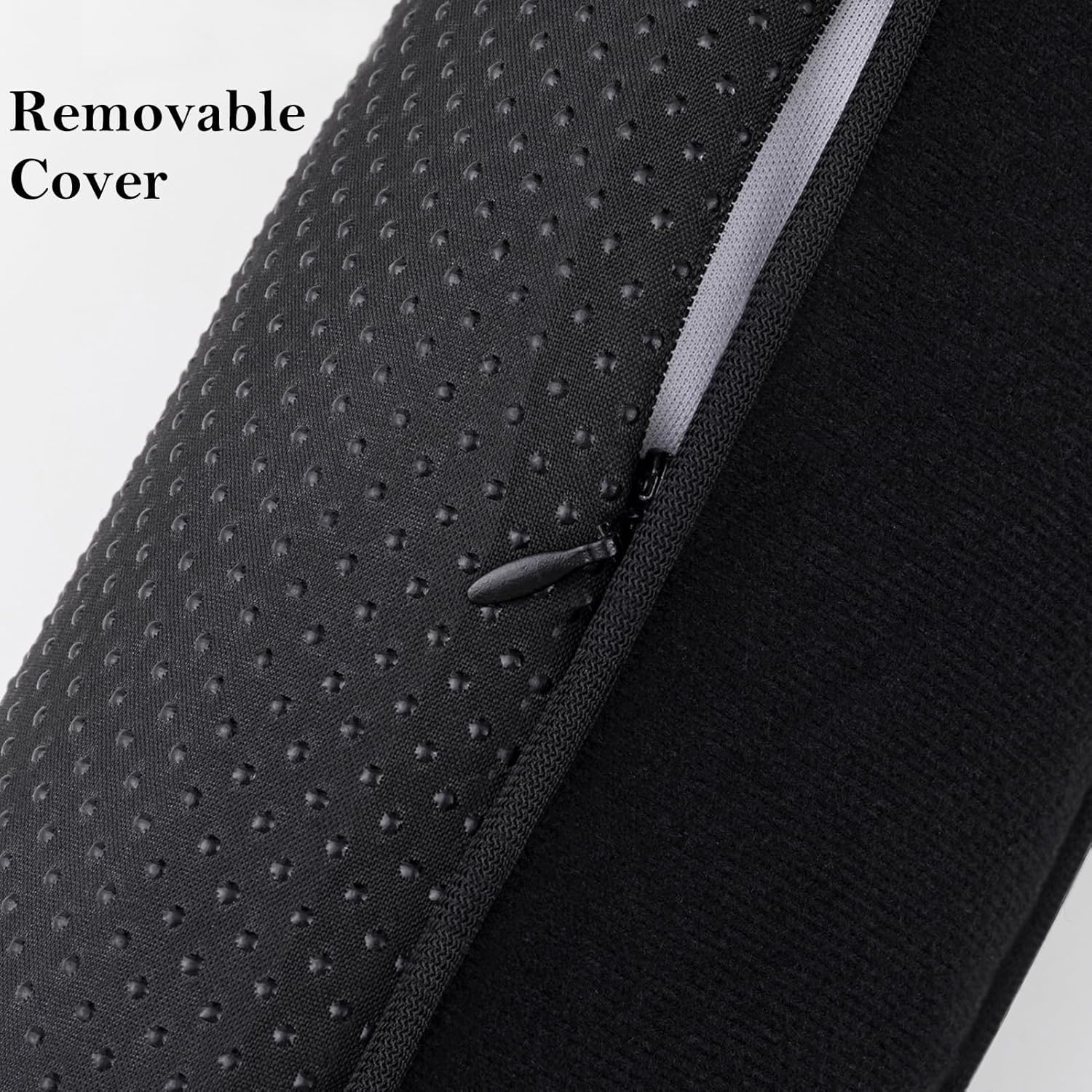 Sunolga 38 Inch Door Draft Stopper with Removable Cover Black