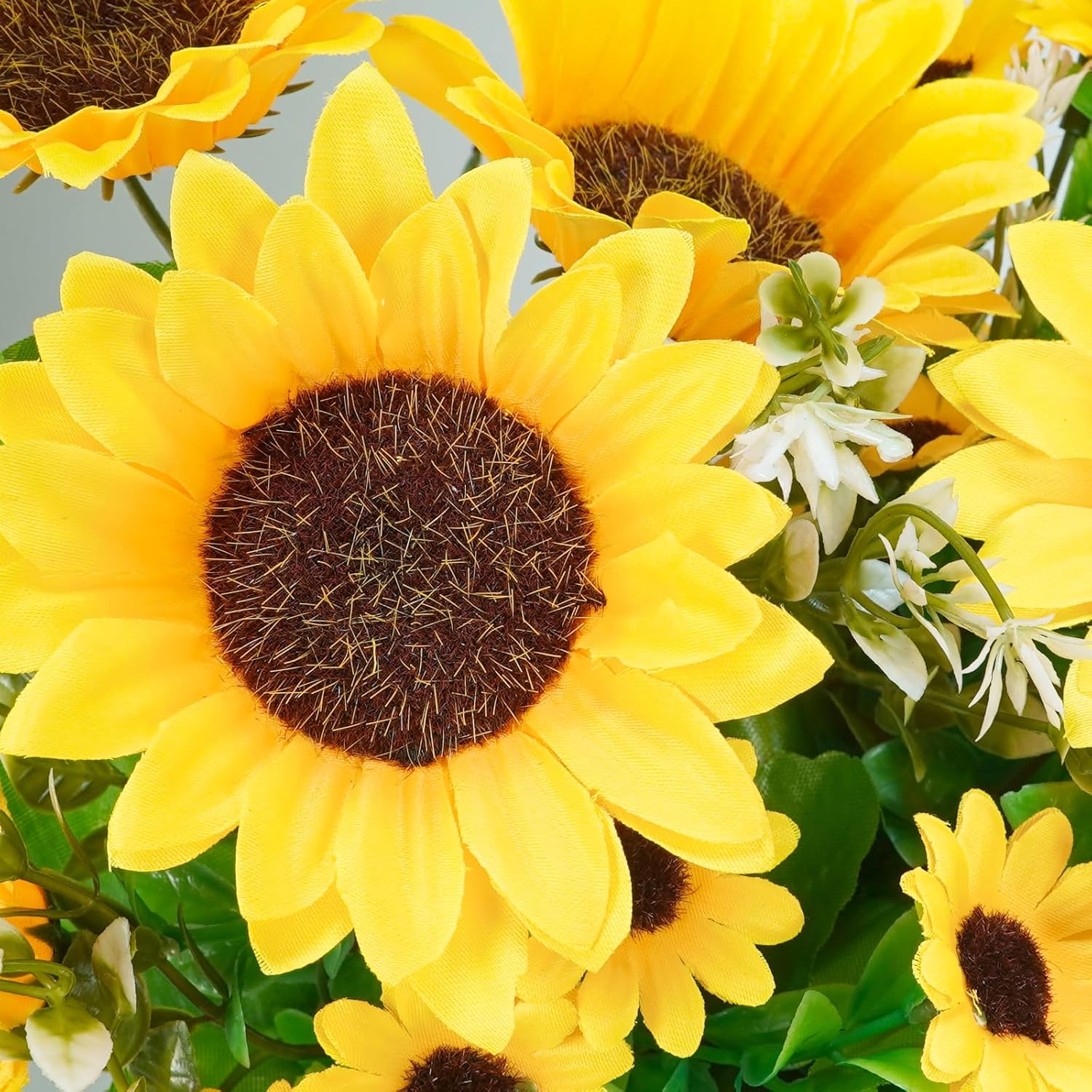 Winlyn 3 Piece Artificial Sunflower Farmhouse Decor Set