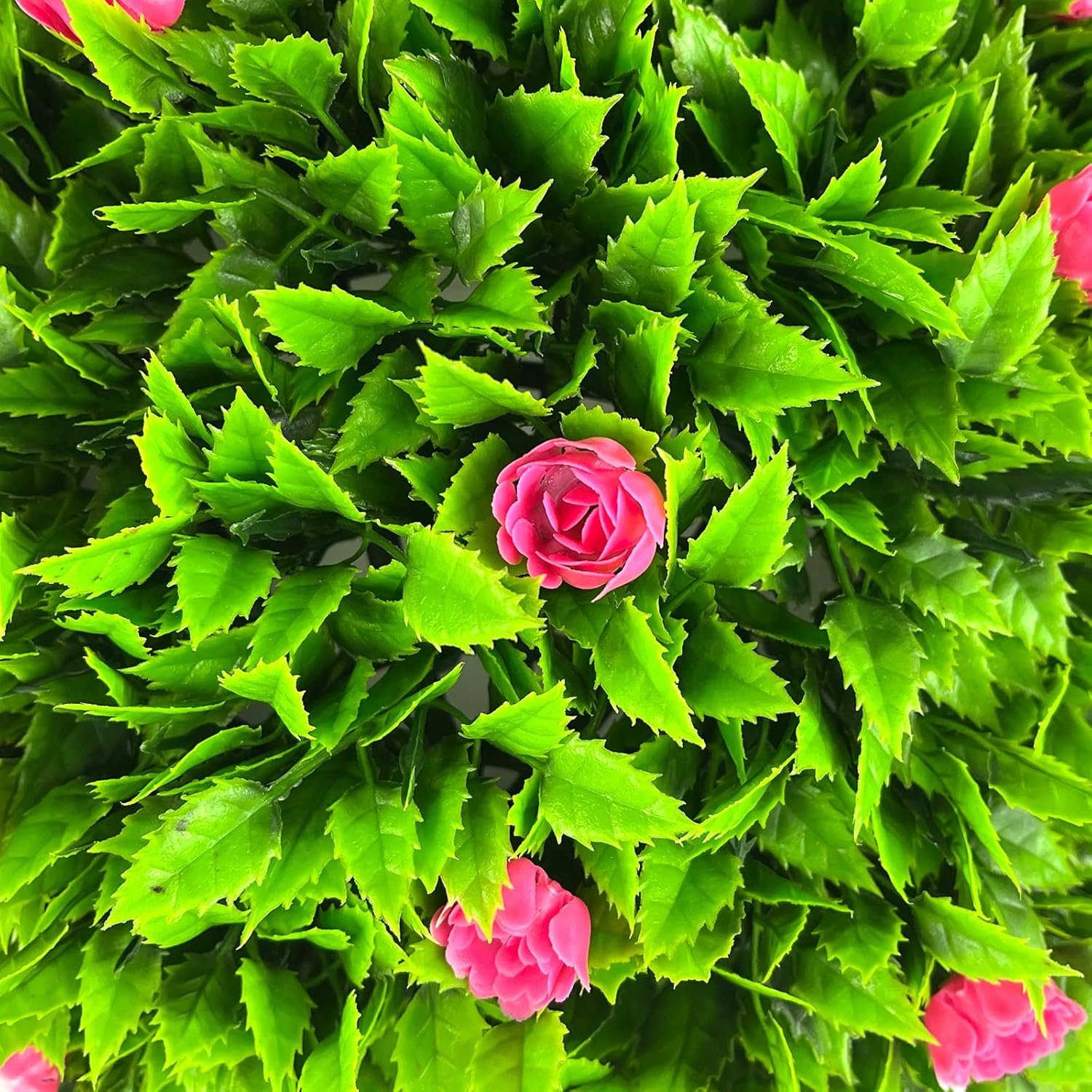 Sunnyglade Artificial Topiary Ball Set Pink 15 inch 2 PCS