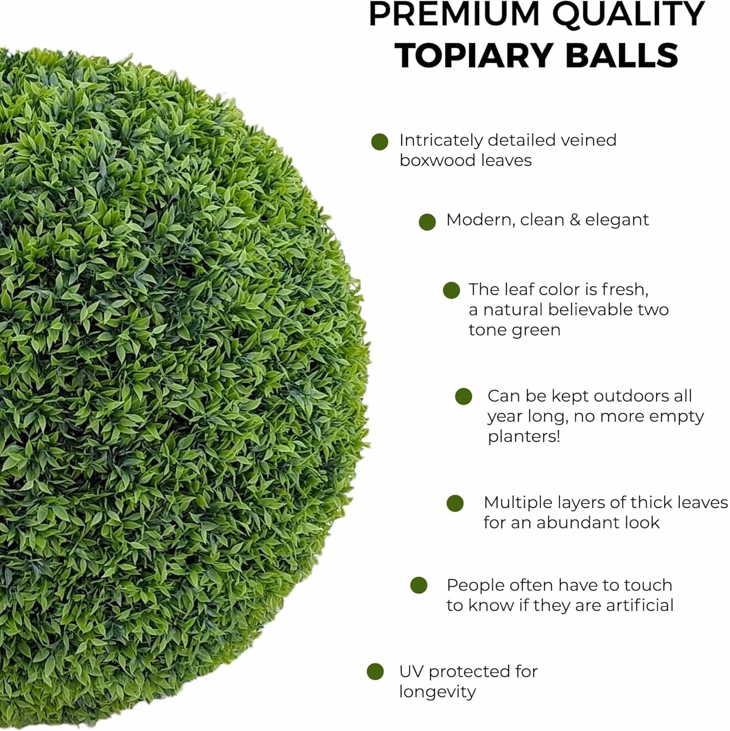 365 Curb Appeal 23 Inch Topiary Balls