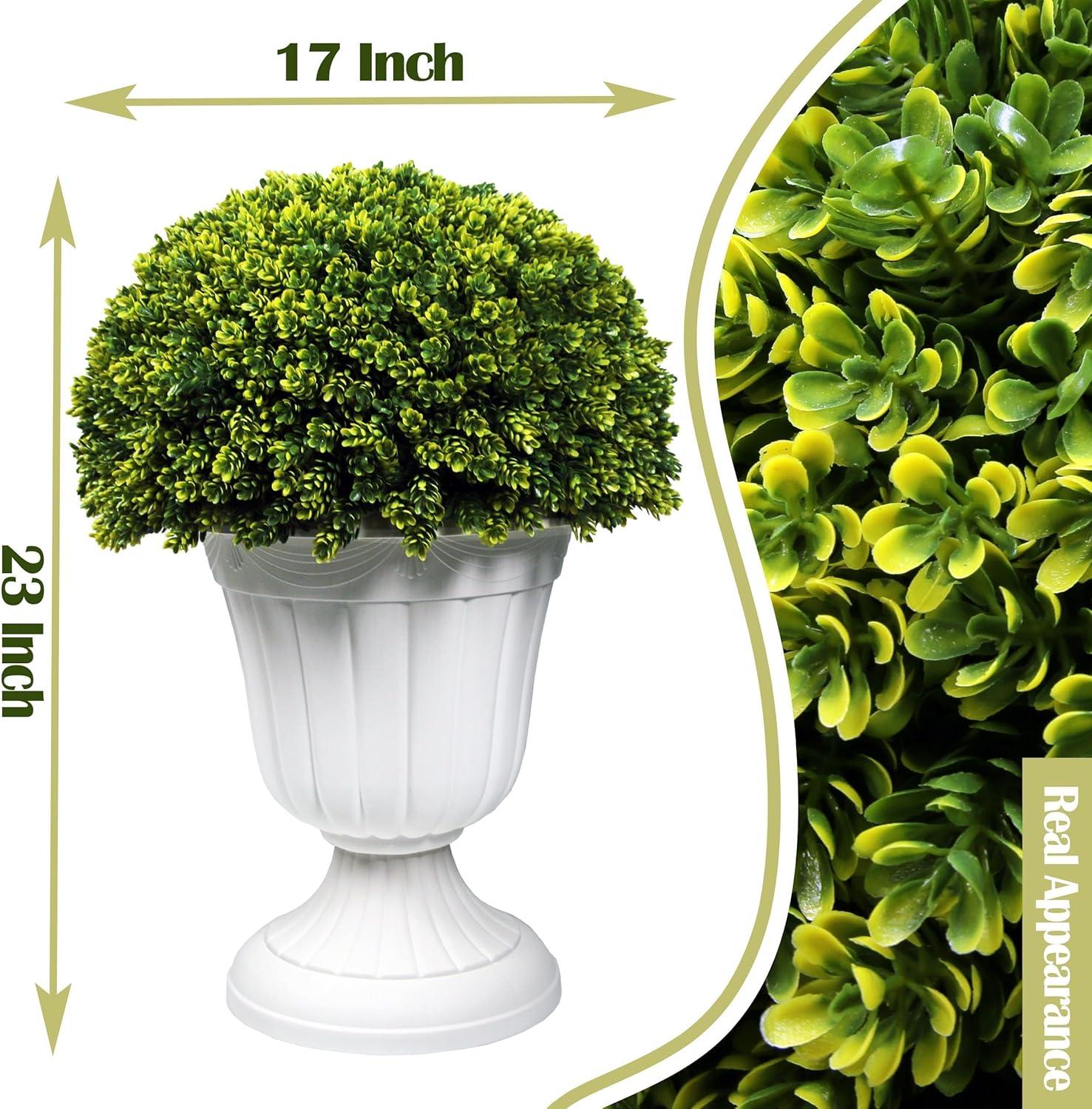 Sunnyglade 2 PCS 23 Inch Artificial Topiary Plant 1