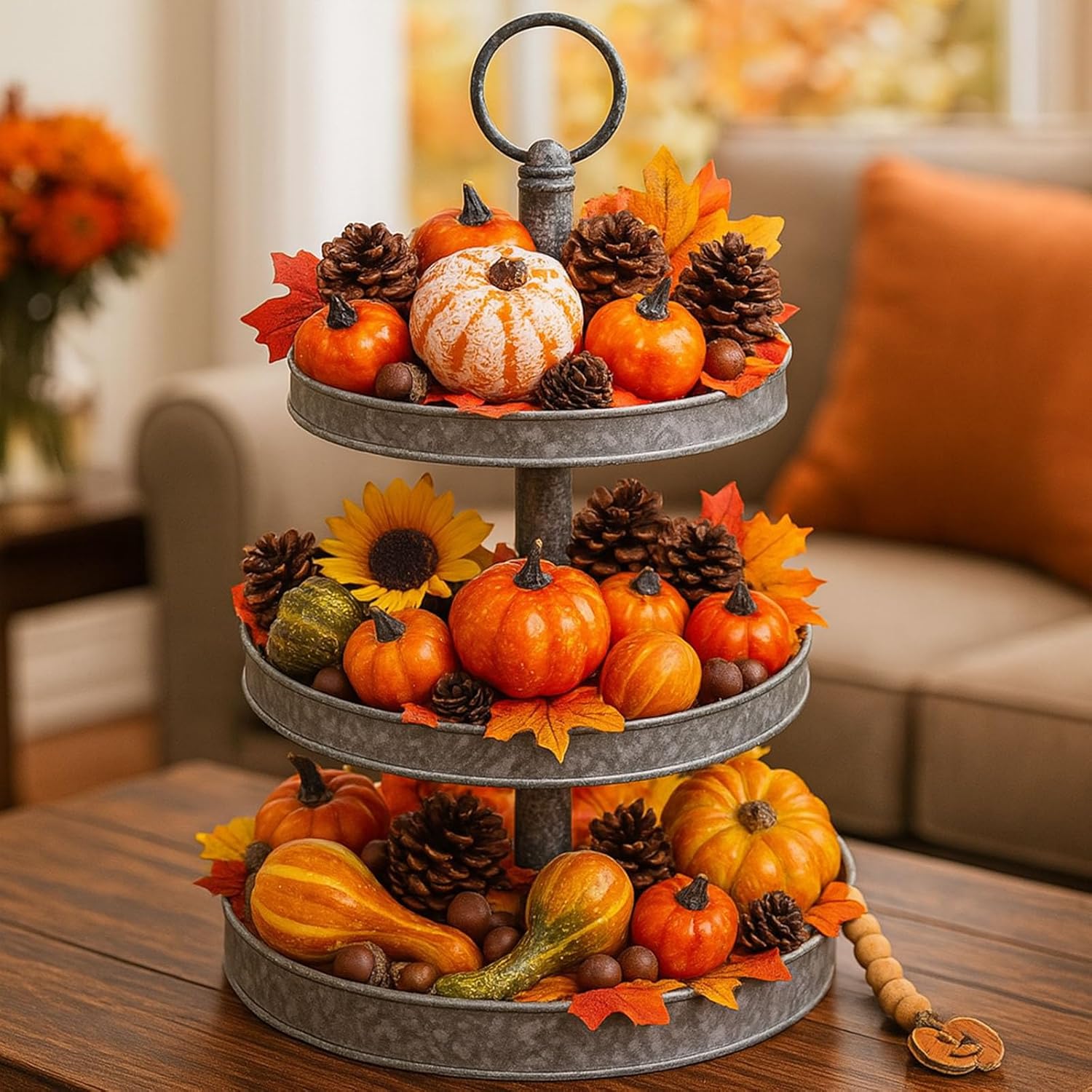 DomeStar 50PCS Artificial Pumpkins Gourds Fall Decor Set
