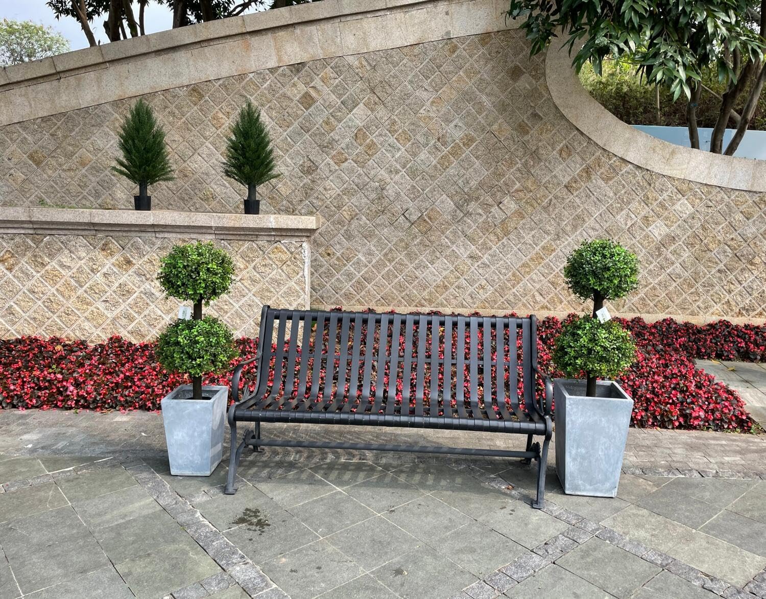 3ft Artificial Boxwood Topiary with UV Resistant Base