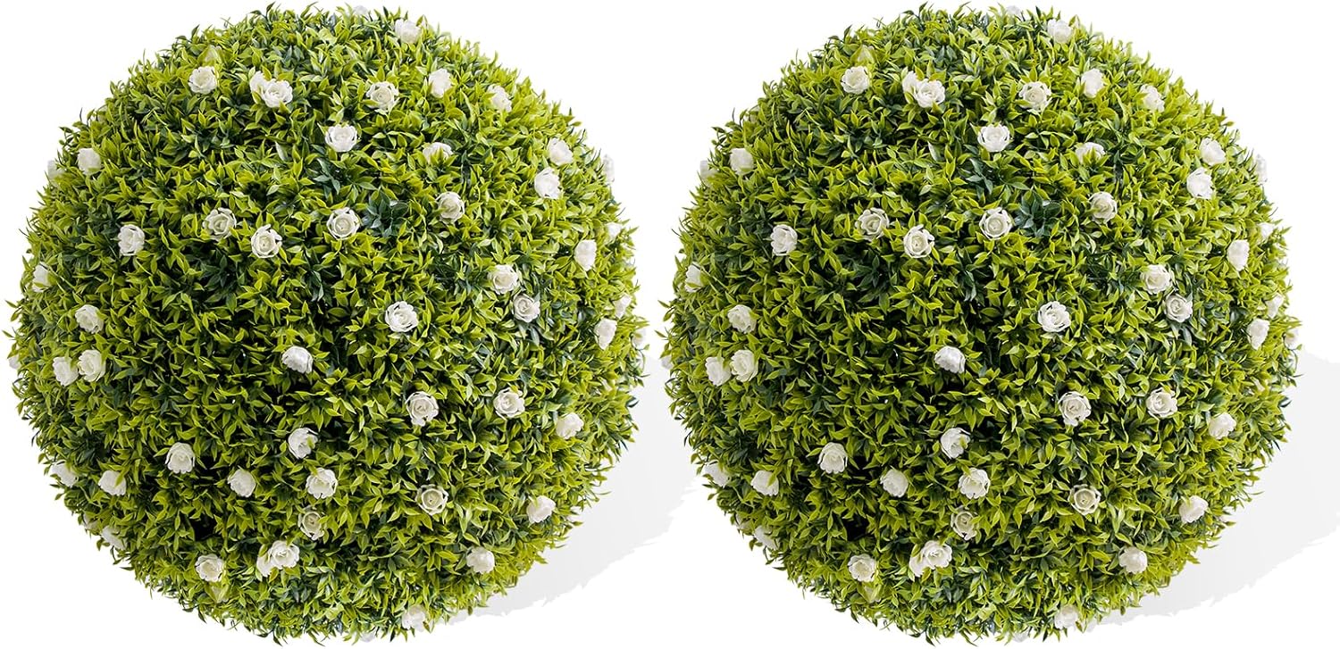 GarveeHome Artificial Topiary Ball Set of 2