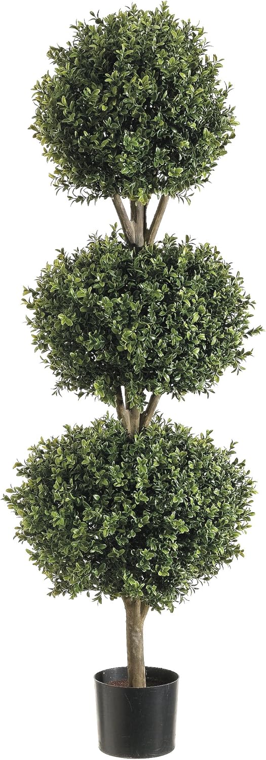 14 Tri Ball Boxwood Topiary 48-in Two Tone Green