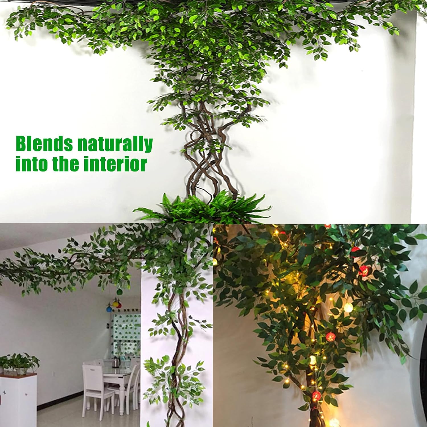 GTIDEA 24PCS Artificial Ficus Branches for DIY Decorations 1