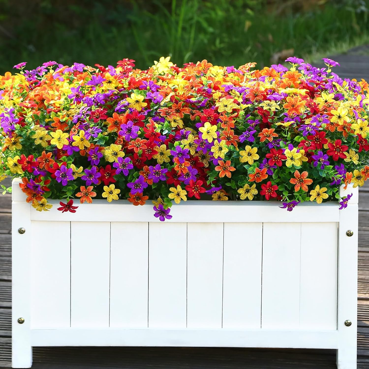 SHareconn Artificial Flowers for Outdoor Spring Decorations