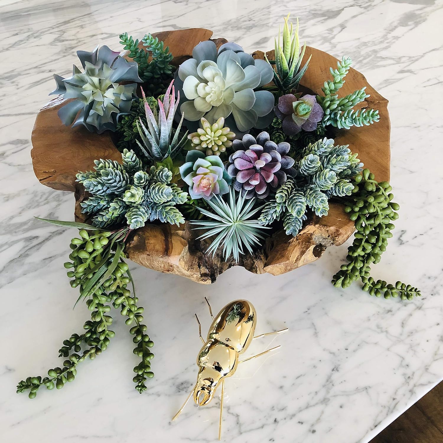 Artificial Succulents 15-Pack - Premium Faux Cactus Plants