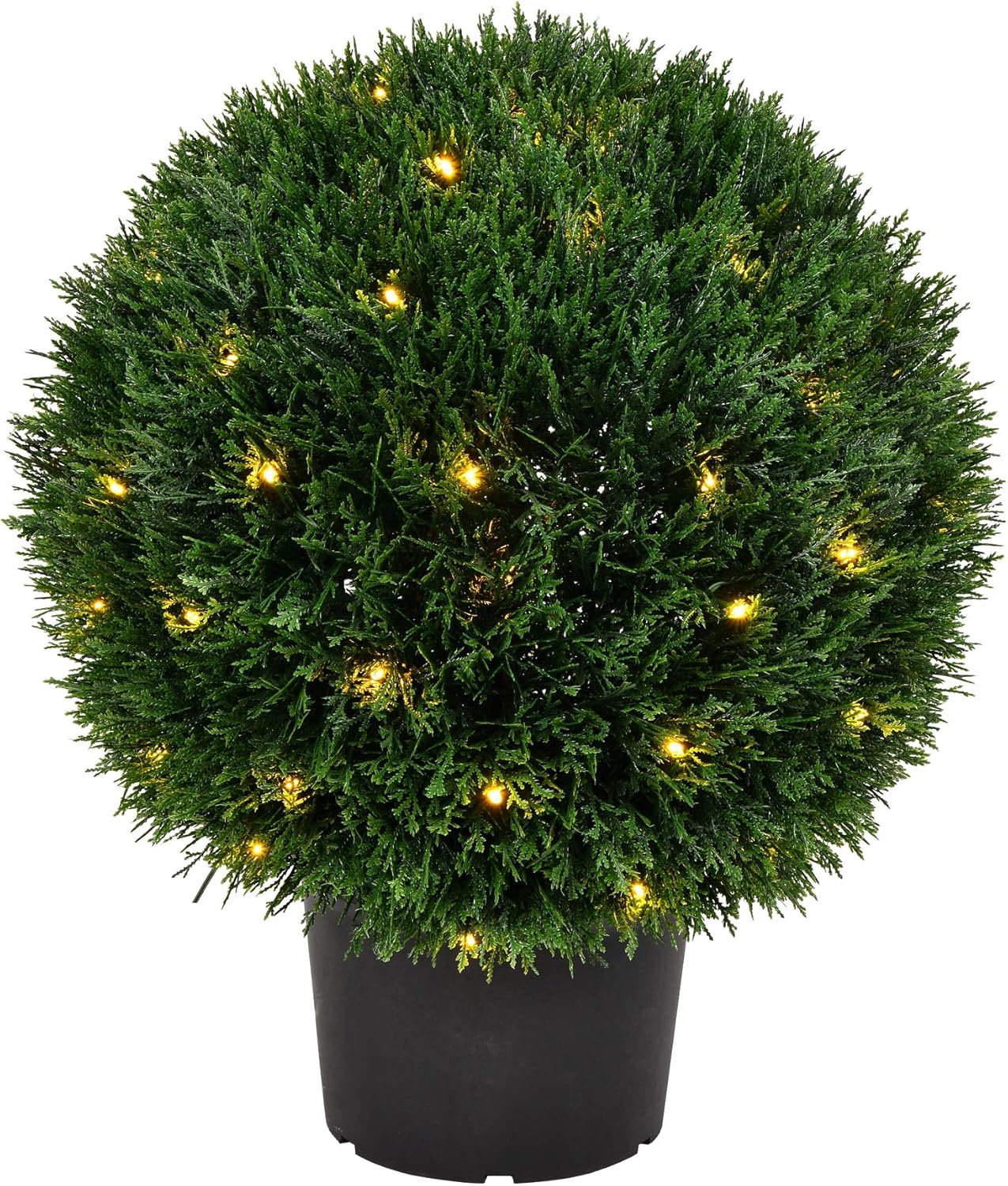 Vickerman 20 Inch Artificial Pre-Lit Topiary Ball