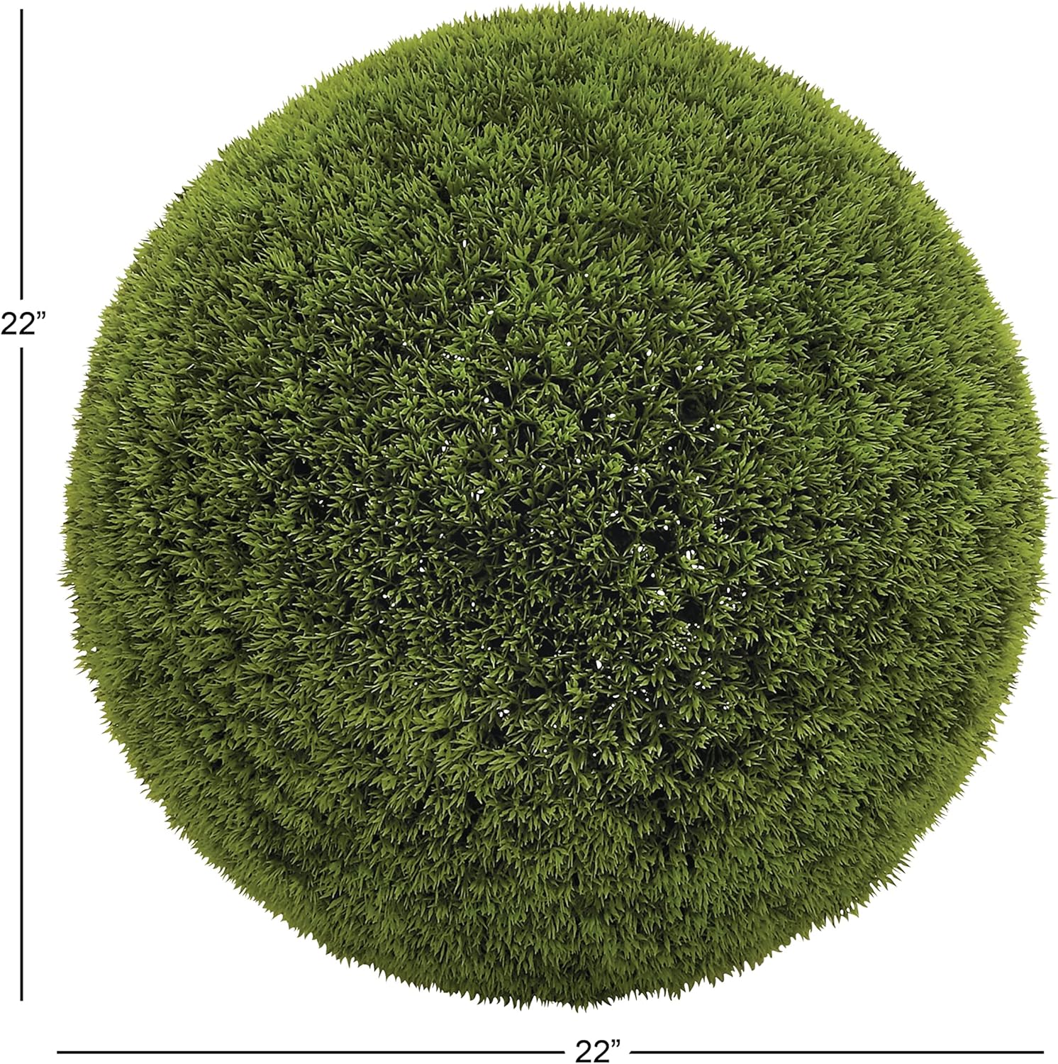 Deco 79 Artificial Topiary Foliage Ball Green 22x22x22