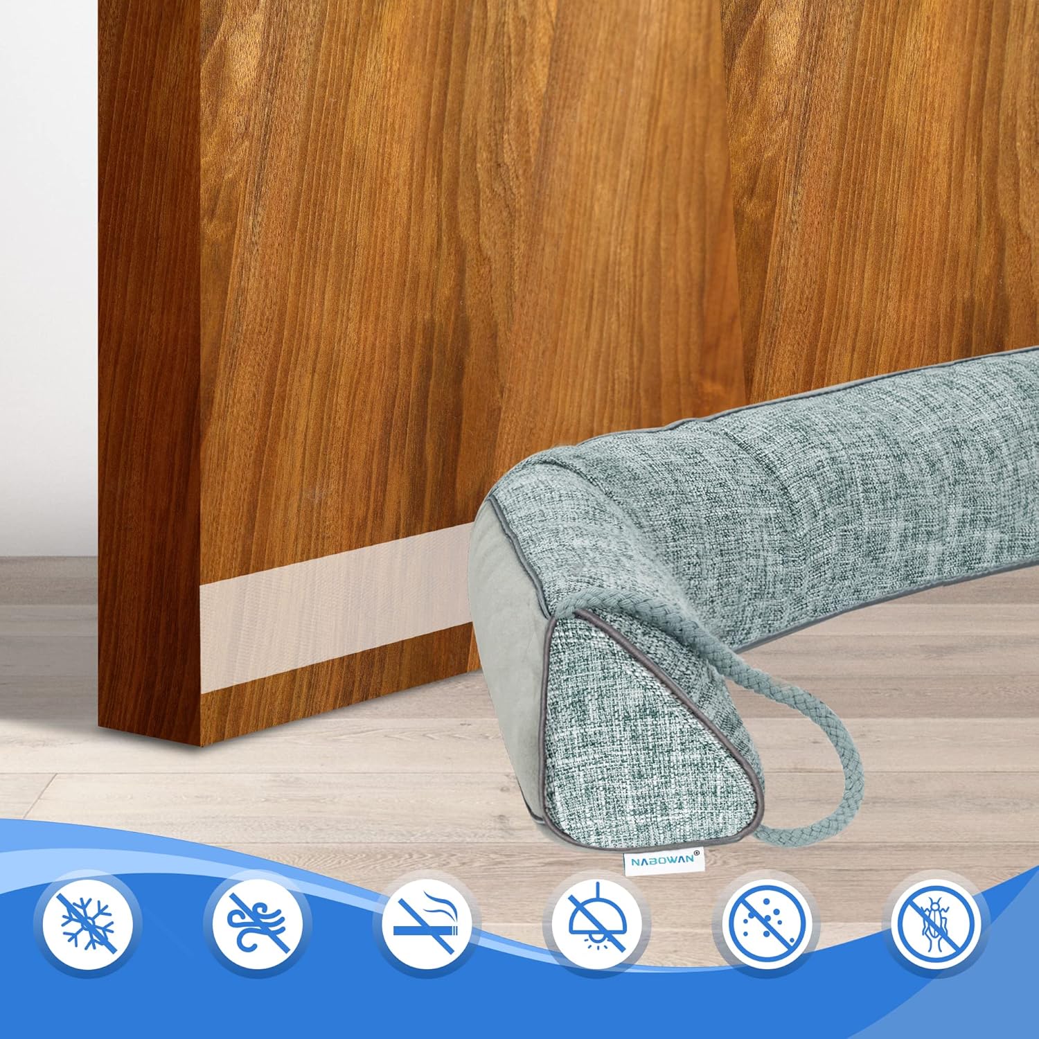 Nabowan Weighted Door Draft Stopper 30 Gray