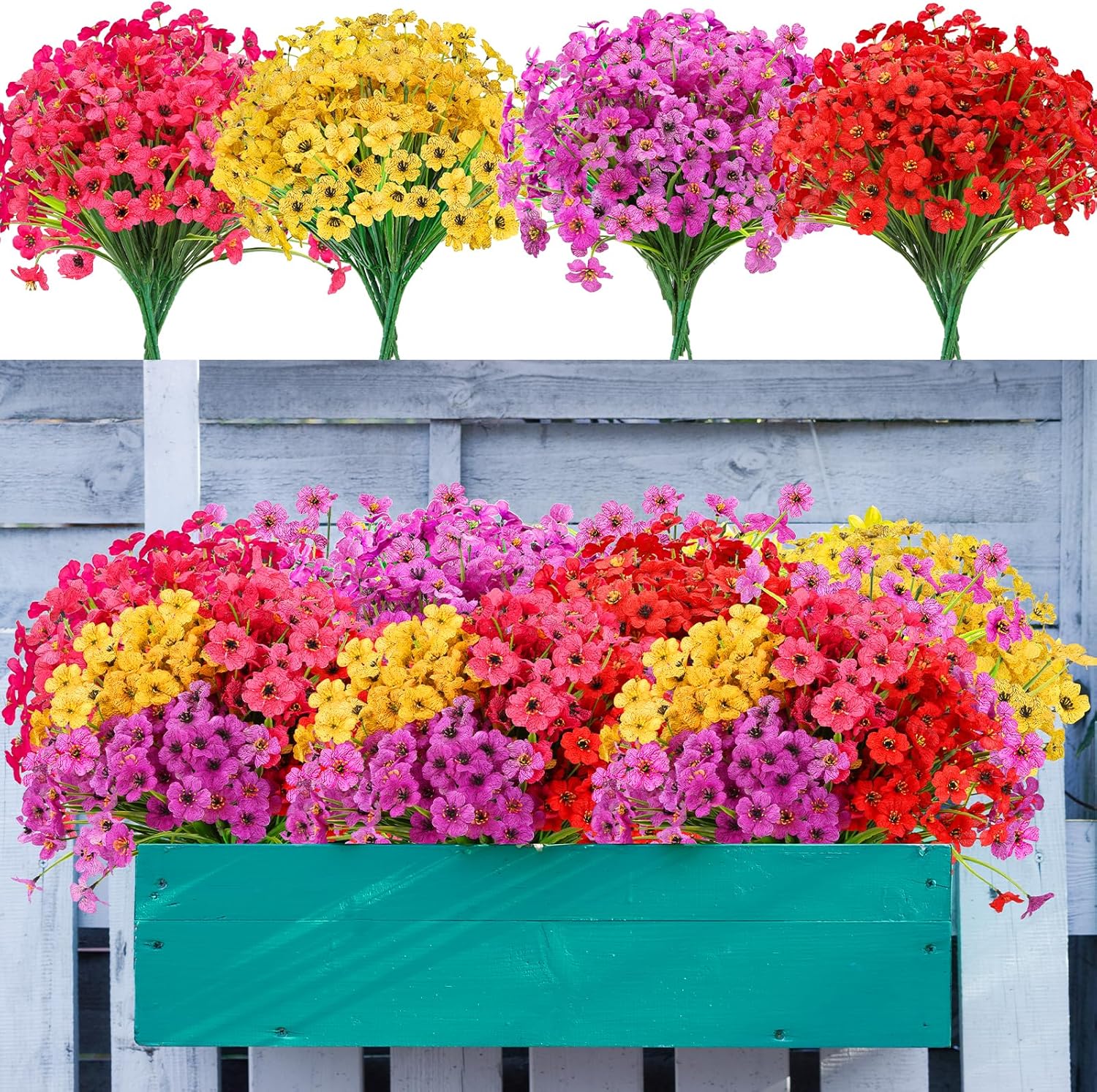 20 Bundle Artificial Flowers for Garden Decor