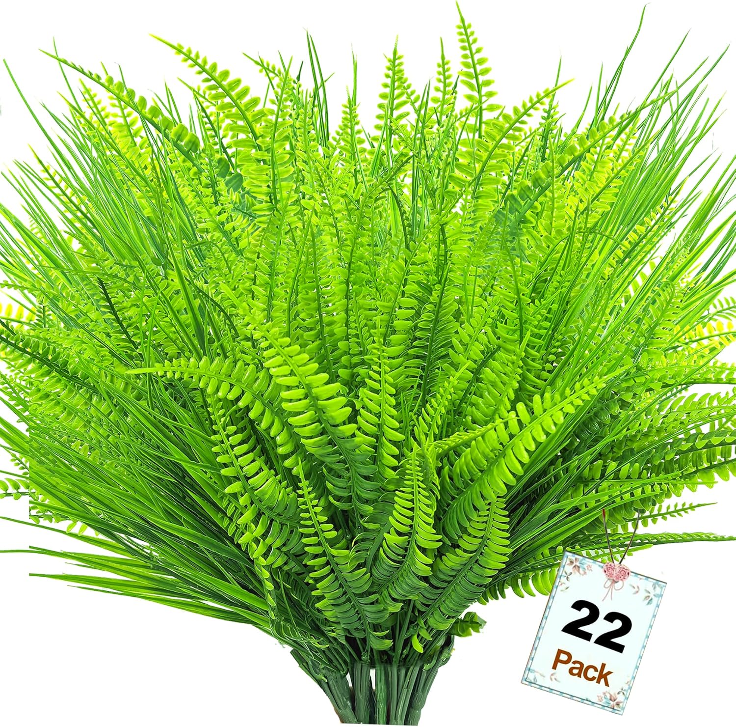 22 Bundles Artificial Plants for Outdoor Decor