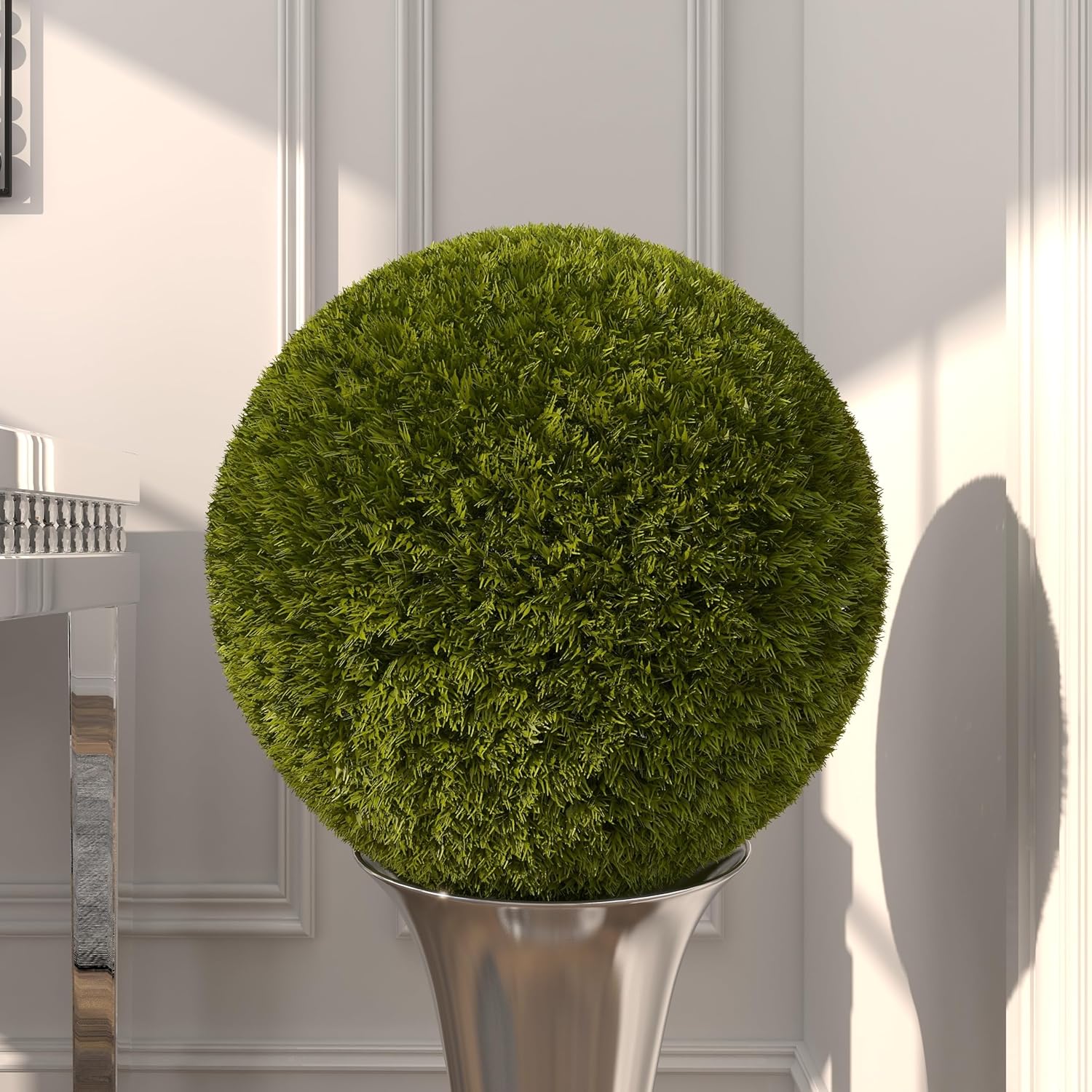 Deco 79 Artificial Topiary Foliage Ball 15x15x15 Green