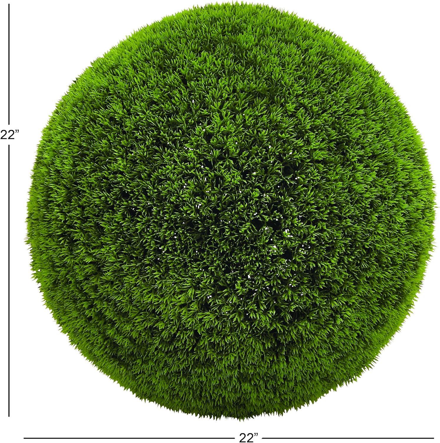 Deco 79 Artificial Topiary Foliage Ball Green 22x22x22