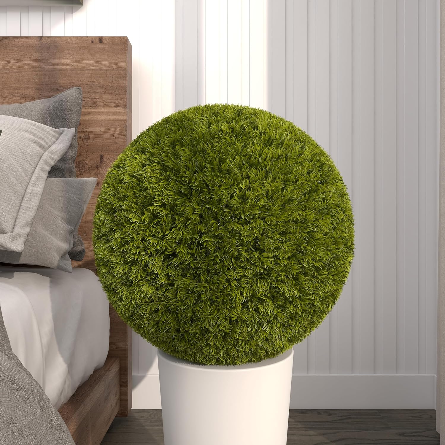 Deco 79 Artificial Topiary Foliage Ball 15x15x15 Green